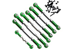NVWADAYU Stainless Steel RC Turnbuckles Camber Links Upgrade Parts Fits for Traxxas 1/10 RC Slash 4x4/2WD/Hoss 4X4 VXL/2WD/Rustler 4X4 VXL/2WD/Stampede 4X4 VXL /2WD