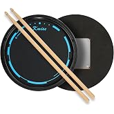 Drum Practice Pad, Horse Quiet 12 Inches Drum Pad Exercise Drumming Pads Kit Set Snare Drum Stand Devices Built-in Steel Balls for Professional Beginner Adult Drummer with Drum Sticks