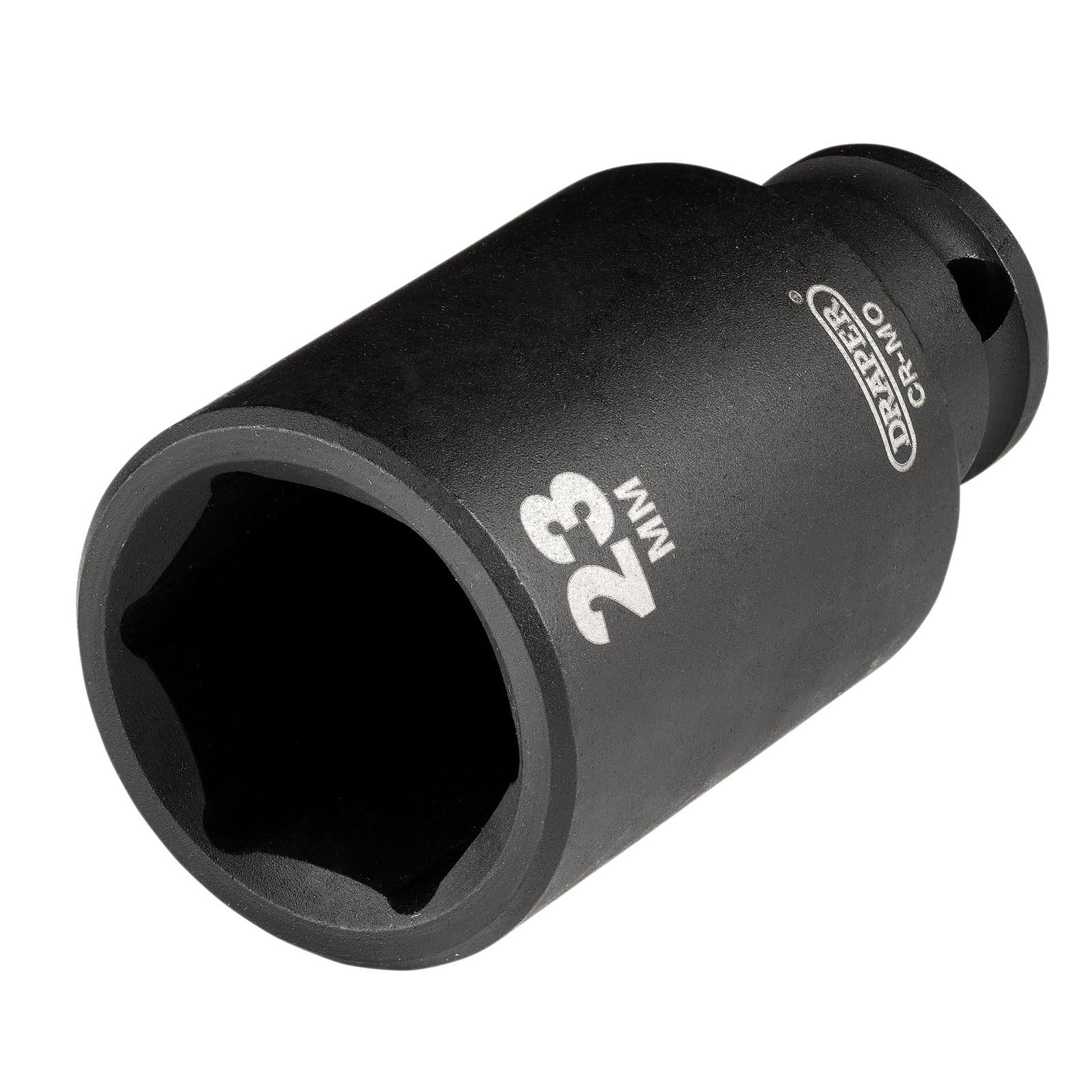 Draper HI-TORQ Metric Deep Impact Socket, 3/8" Sq. Dr., 23mm - 20181-6-Point CR-MO Steel