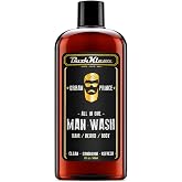 BushKlawz ManWash 3-in-1 Shampoo Conditioner Body Beard Wash, Urban | Cologne-quality fresh ozonic woods
