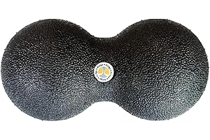 Rollga Peanut - The Better Peanut Ball Roller for Deep Tissue Massage, Mobility, Physical Therapy, Double Lacrosse Ball Massage, Back Pain, Myofascial Release, Muscle Knots, Suboccipital, & Acupoint