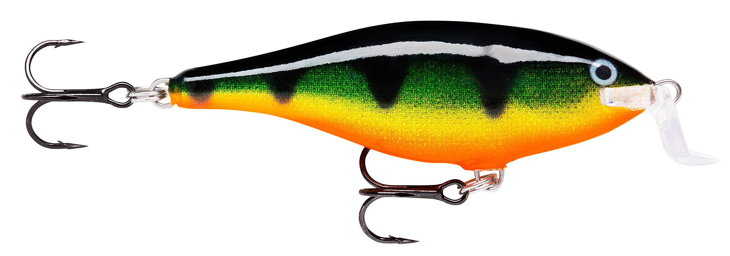Rapala Super Shad Rap Lure with Two No. 3/0 Hooks, 1.5-2.7 m Swimming Depth, 14 cm Size, Legendary Perch