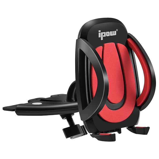 Autohalterung CD-Schlitz, Ipow 360° Universal Kfz Handyhalterung Halterung für iPhone 7/6/6plus/5 Samsung S7/S6/S5/S4 Motorol