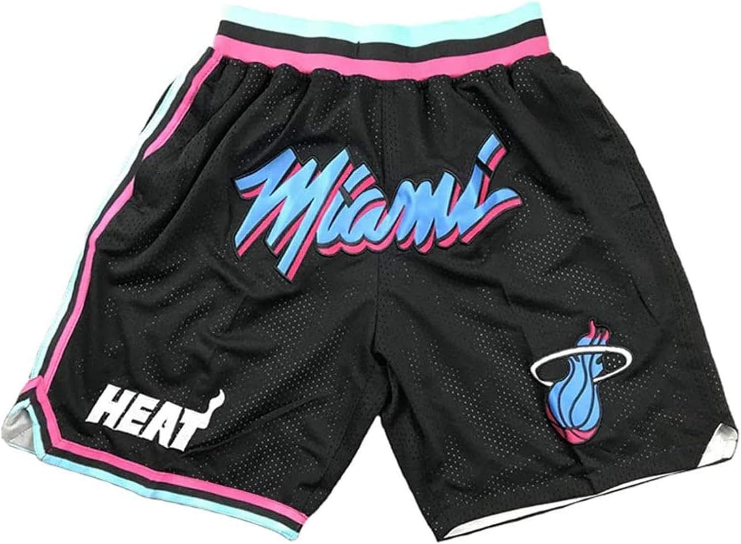 Men Outdoor sports shorts Miami Heat Black City Edition Breathable And