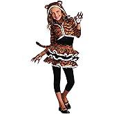 Rubies Tigress Hoodie Costume Dress for Kids, Girl's Medium