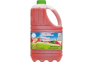 Canoa Strawberry Fruit Pulp Puree Frozen - 64 oz (Pack of 6), Premium Tropical Fruit, Imported from Colombia