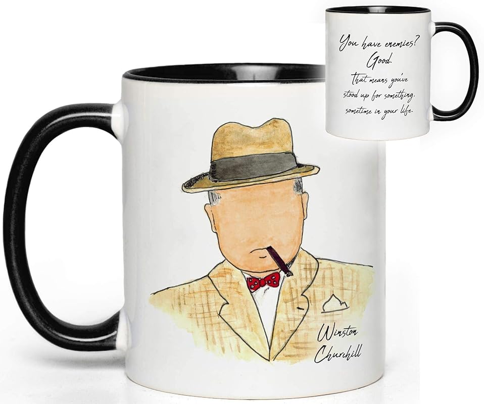 Winston Churchill Quote Mug Gift Handmade