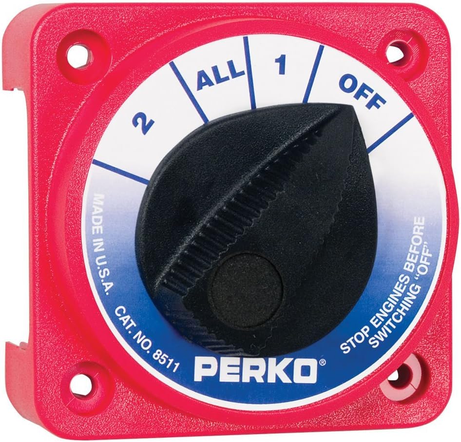 Perko Compact Medium Duty Battery Selector W/O Key Lock