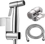 ABSOK Stainless Steel Bidet Shower Kit 2 Way Diverter Toilet Hand Sprayer 1.5m view 1