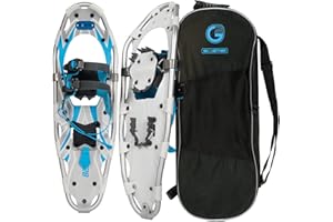 G2 GO2GETHER G2 21/25/30/36 Inches Light Weight Snowshoes for Women Men Youth, Set with Tote Bag, Special EVA Padded Ratchet Binding, Heel Lift, Orange/Blue Available