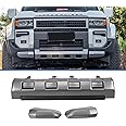 Set Front Bumpers Cover Compatible with 2024-2025 Toyota Land Cruiser Prado LC250 J250 Body Kits 3pcs