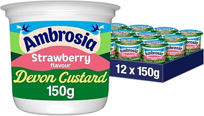 Ambrosia Devon Custard Pots Strawberry 150 g x12 ready-to-eat