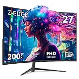 Z-Edge 27 inch Curved Gaming Monitor, FHD 1080P