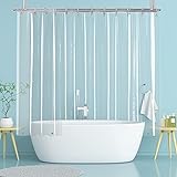 YISURE Extra Wide and Short Shower Curtain Liner