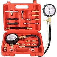DASBET 0-140PSI Fuel Injector Injection Pump Pressure Tester Gauge Kit Car Tools
