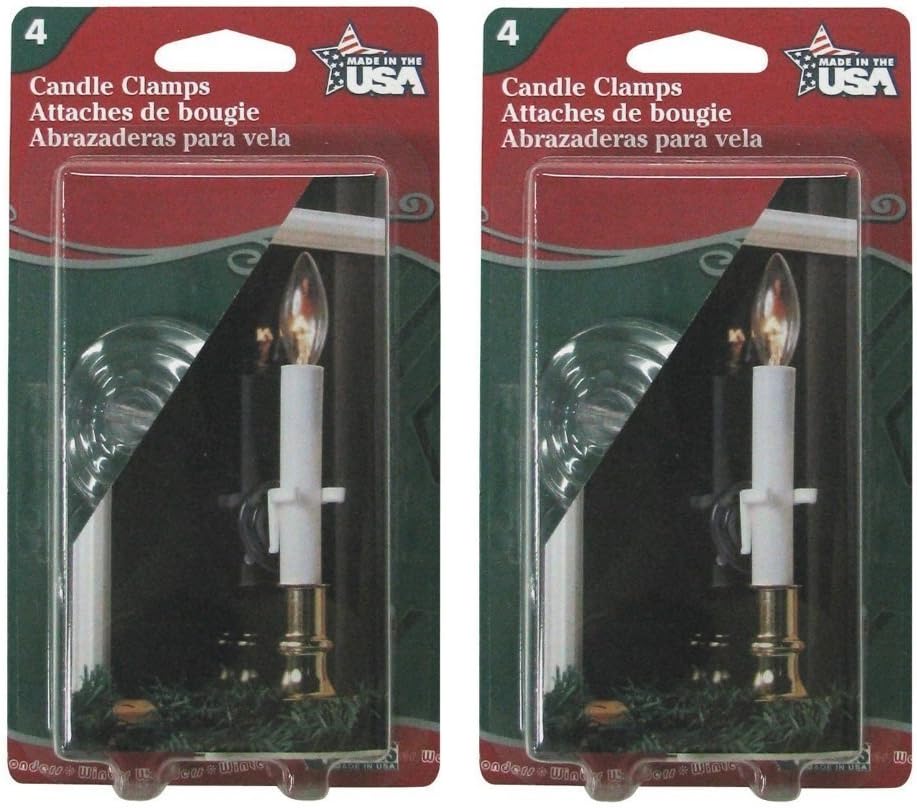 Brass Plated Candle Lamp with On/Off Sensor - Pack of 6: Home & Kitchen