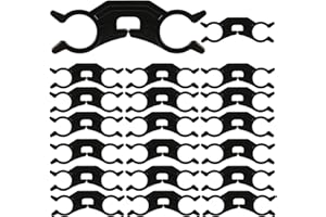 Vitonsbay Air Brake Hose Separator，3/8" Airbrake Hose Separator Clamp for Semi Truck Tractor Trailer(20pcs)