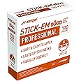 JT Eaton Stick-Em 212H Bed Bug Detector Trap, Easy-to-Apply Sticky Trap for Hard Floors, Also Works on Cockroaches, Bulk Pack
