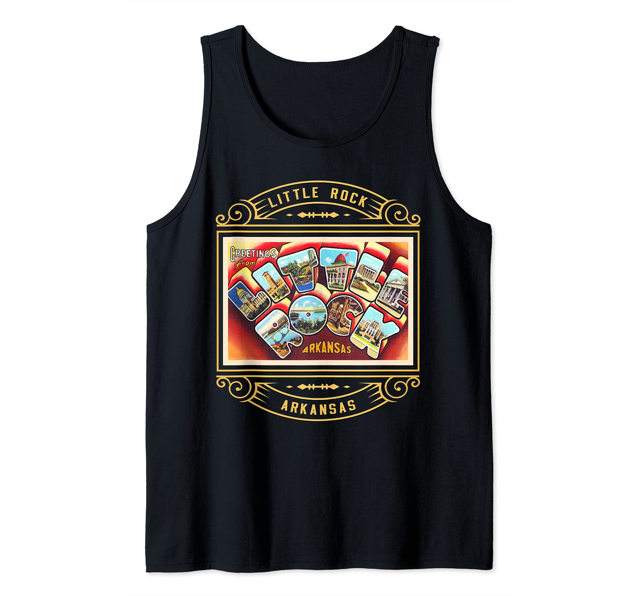 Little Rock Arkansas AR Large Letter Travel Postcard 1 Tank Top