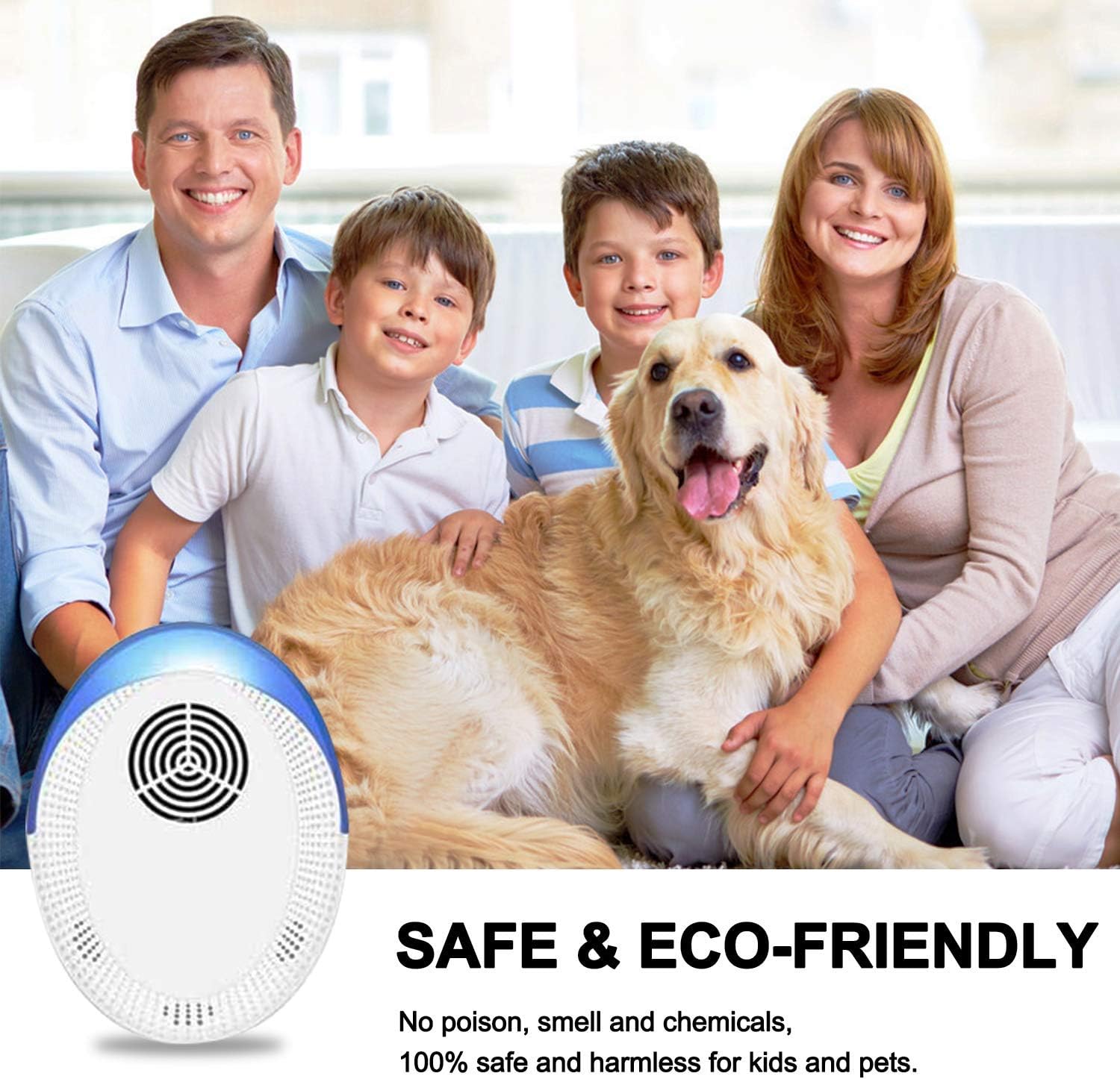 Ultrasonic Pest Repeller 6 Pack, Indoor Pest Control, Ultrasonic Pest Repellent, Indoor Pest Control for Home, Kitchen, Office, Warehouse, Hotel : Garden & Outdoor