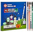 ECOTREE Pre-sharpened Halloween Pencils #2, Halloween Party Favors for Kids, Halloween Gifts, 48 Count