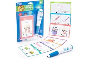 Educational Insights Hot Dots® Sight Words Card Set - Learn to Read Activities for Kids, Includes 26 Double-Sided Cards, Reading Games, Reading Tools, Gift for Ages 4+
