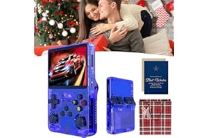 MYCHA RetroBoy - Retro Boy Game Console, 2025 New Generation Professional-Grade R36s Handheld Console with 20000+ Games, 3.5-Inch Color Screen, Dual 3D Joysticks, 640 * 480 Pixels (Blue*128Gb)