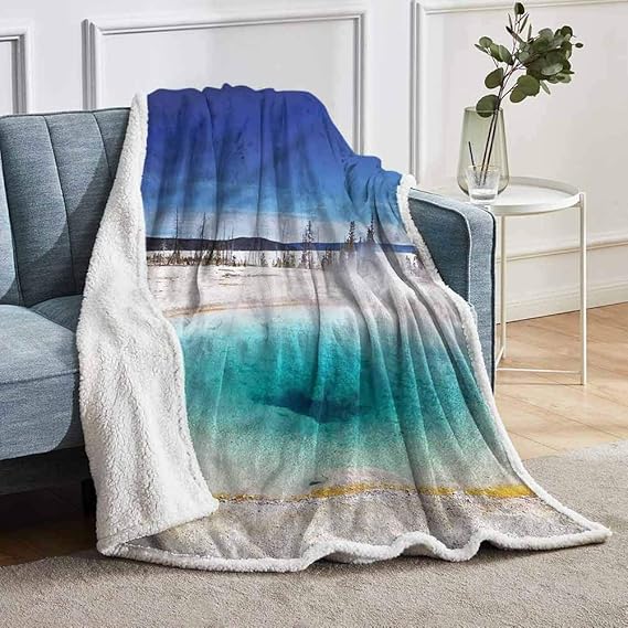 YUAZHOQI Yellowstone Fleece Blanket Throw Blanket Spring