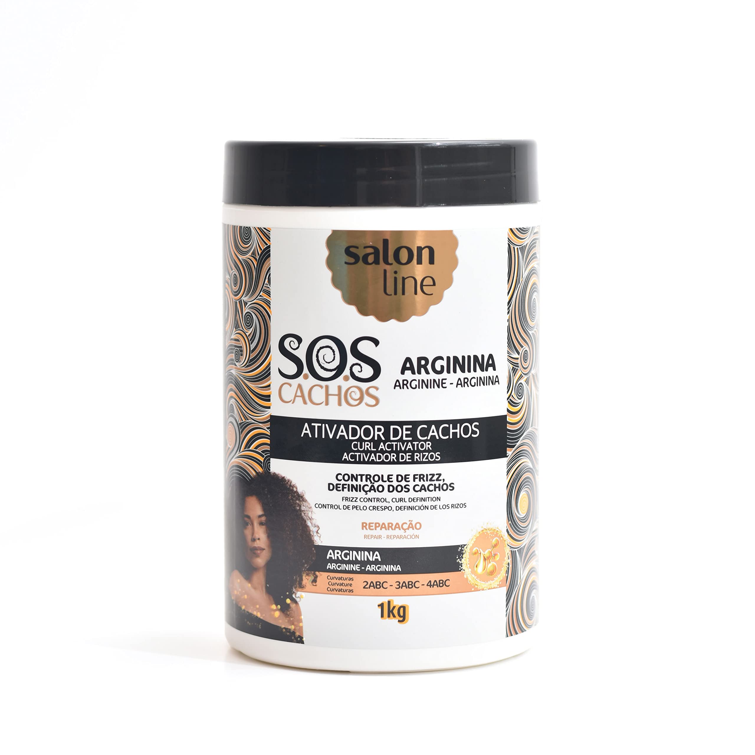 SOS Curl Activator Arginine Repair Salon Line - 1kg Salon Line SOS Ativador de Cachos Arginina Reparação 1kg