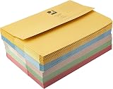 Q-Connect Document Wallets Foolscap Assorted Pack 50 285gsm 30mm view 2