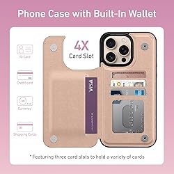 Goodon for iPhone 16 Pro Max Case Wallet - Flip