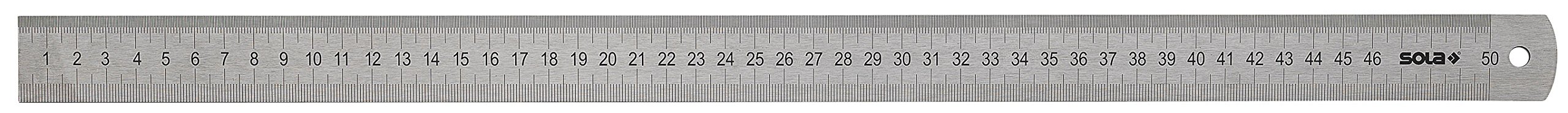 Sola 56104401 "LSB 500" Steel Scale, Grey, 500 mm