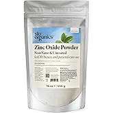Sky Organics - Zinc Oxide Powder, 16 oz - Non-Nano & Uncoated - Make Your Own Lotion, Deodorant, Cream, Soap - DIY Essentials - Resealable Bag - Natural, Vegan & Cruelty Free - Beauty & Personal Care