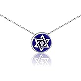 Alef Bet by Paula Cross and Jewish Star of David Necklace for Women