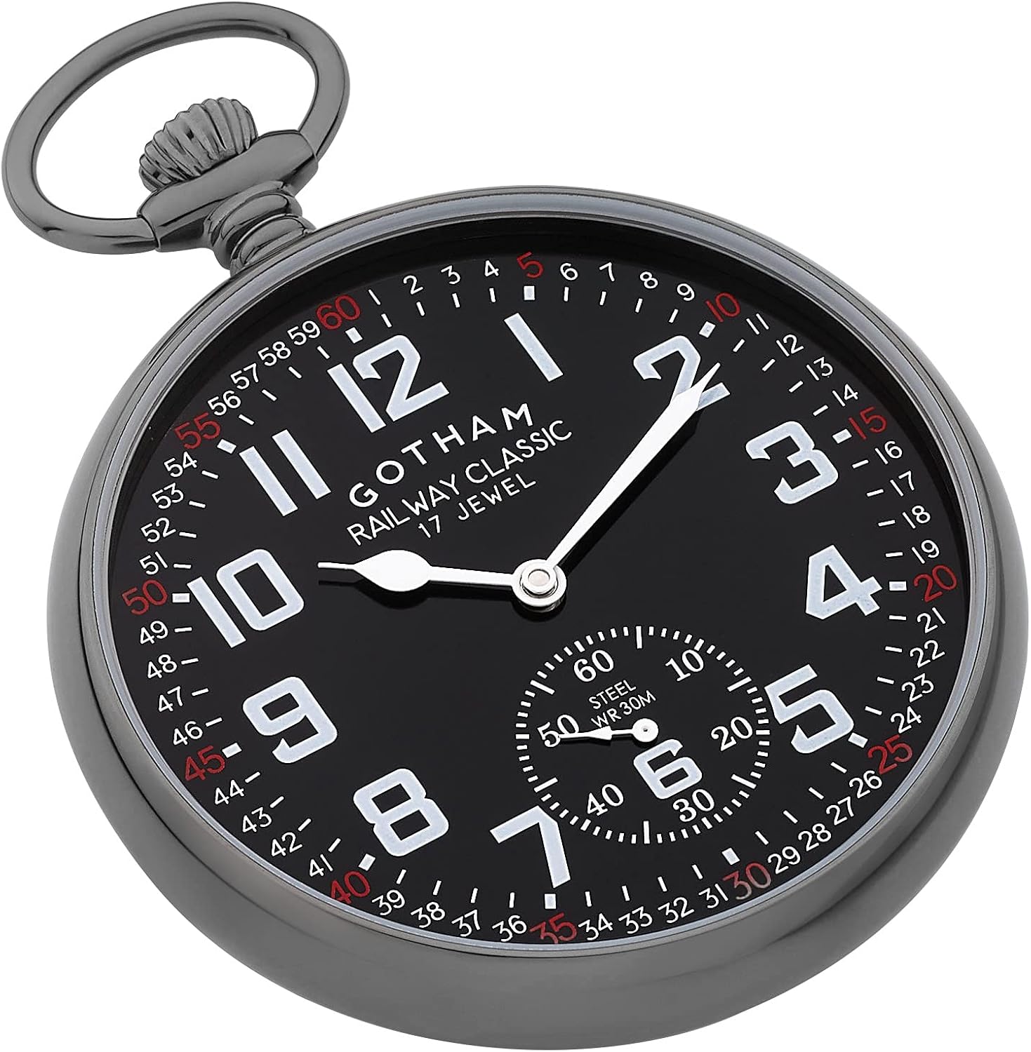 Gotham Men Gotham Railroad Pocket Watch Gotham Men's Gold-Tone