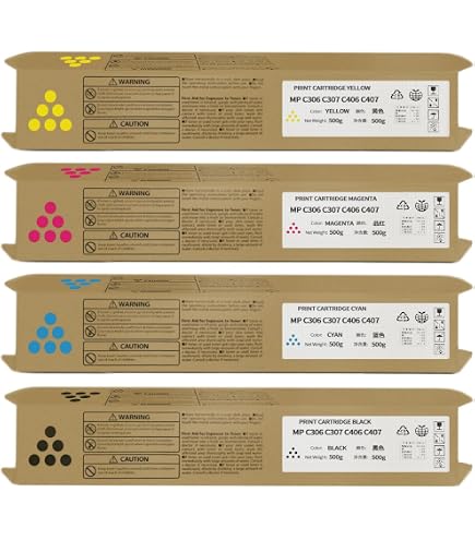 Amazon.com: KEAAN MP C306 C307 C406 C407 Toner Cartridge