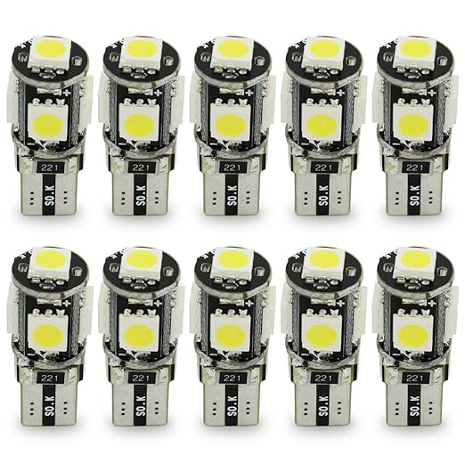 title=Safego 10 x LAMPADINE T10 W5W LED bianche canbus senza errori 194 168 cuneo Tipo