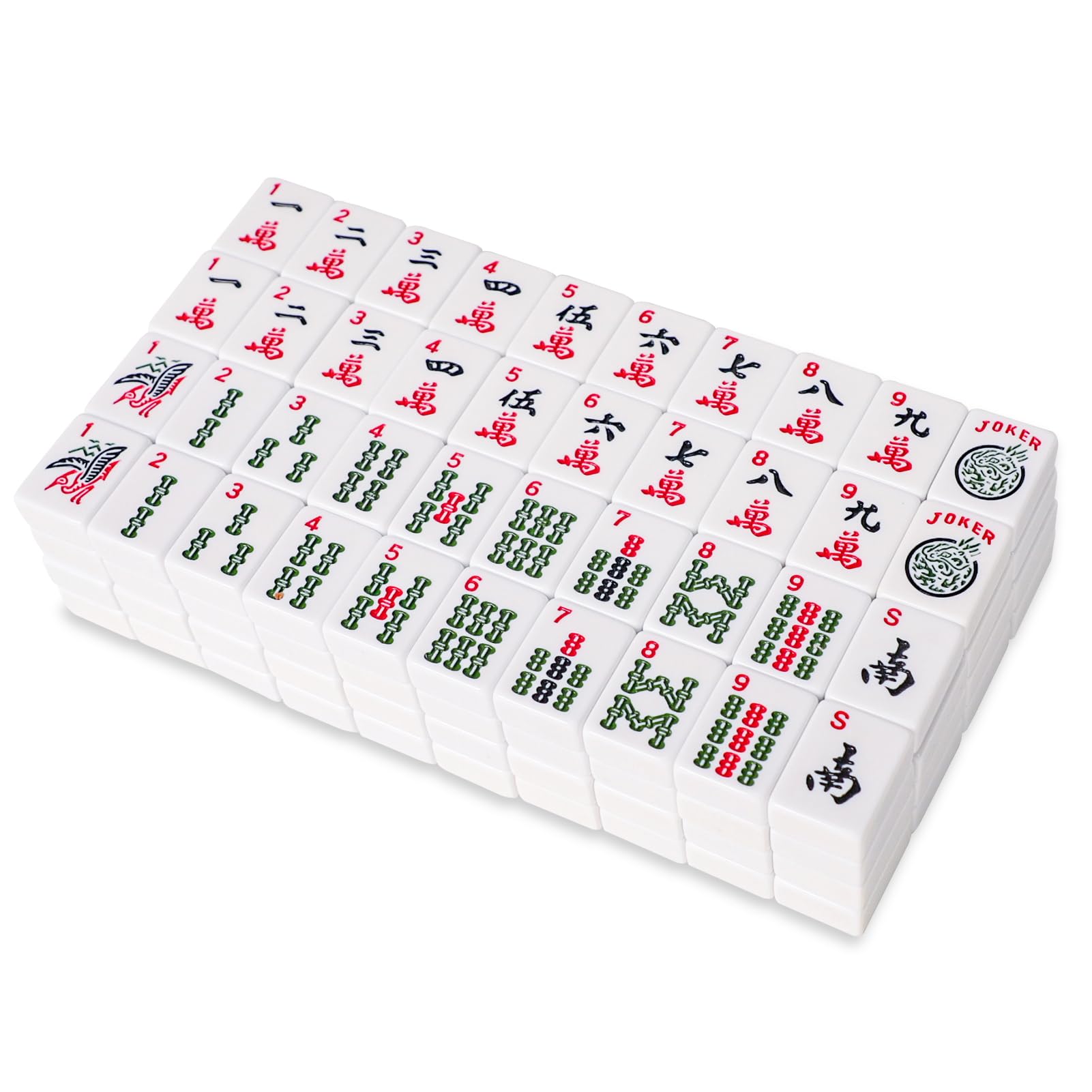 Photo 1 of GUSTARIA 1.2” American Mahjong Tiles, 166 American Mahjong Tiles with White Color (Tiles Only, No Dice and Other Accessories)