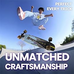Abrazo 33x9.5 Pro Cruiser Skateboard for Kids Teens