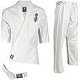 Victorbudo USA 8-oz Kyokushin Karate Uniform Kids gi & Adult Martial Arts uniform Unisex Karate Gi White Color Size 00-6