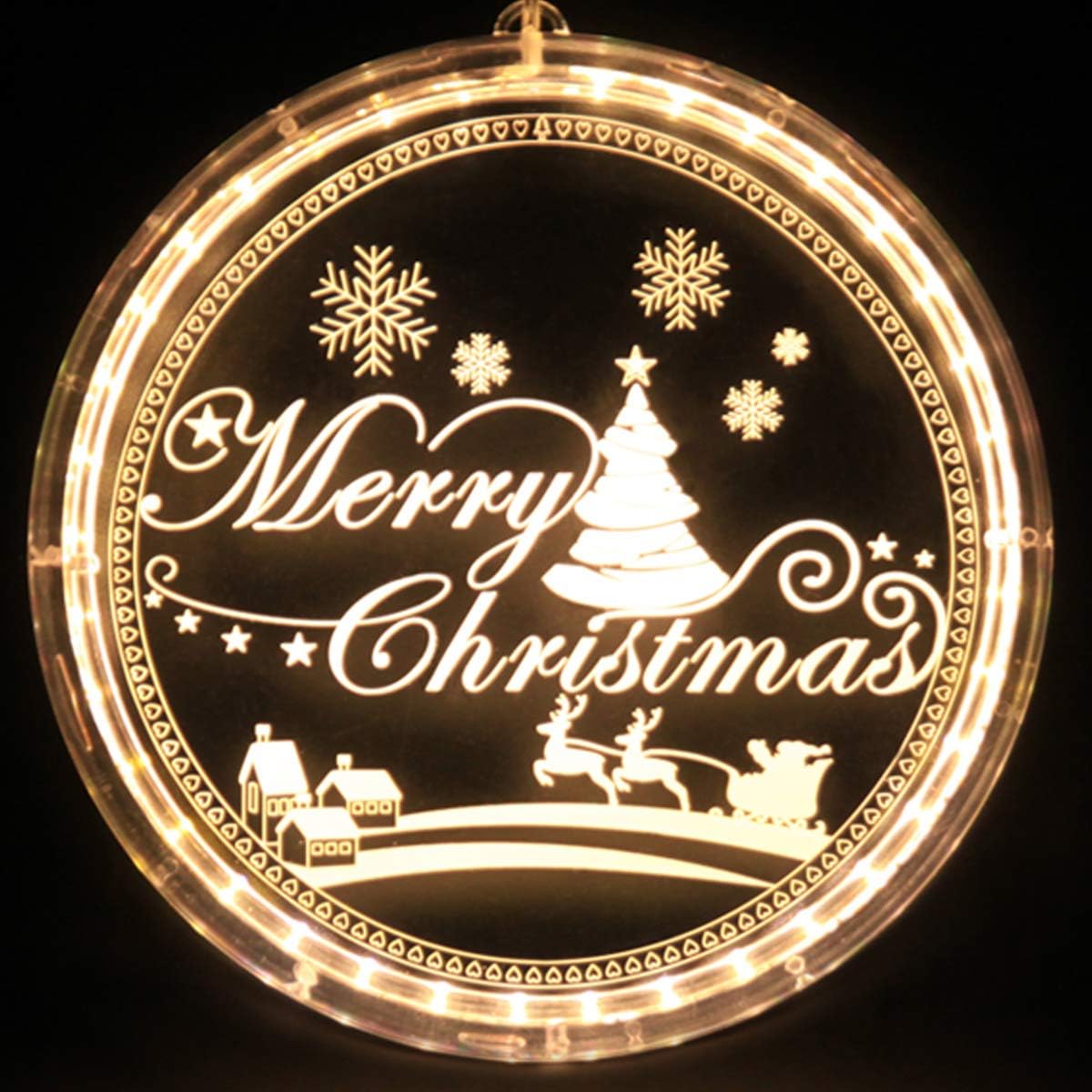 Download Holiday Seasonal Decor 3d Hanging Lantern Silhouette Rope Light Indoor Outdoor Light Up Decoration Home Garden