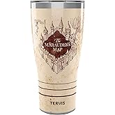 Tervis Traveler Harry Potter The Marauder's Map Triple Insulated Insulated Tumbler Travel Cup Keeps Drinks Cold & Hot, 30oz, Stainless Steel