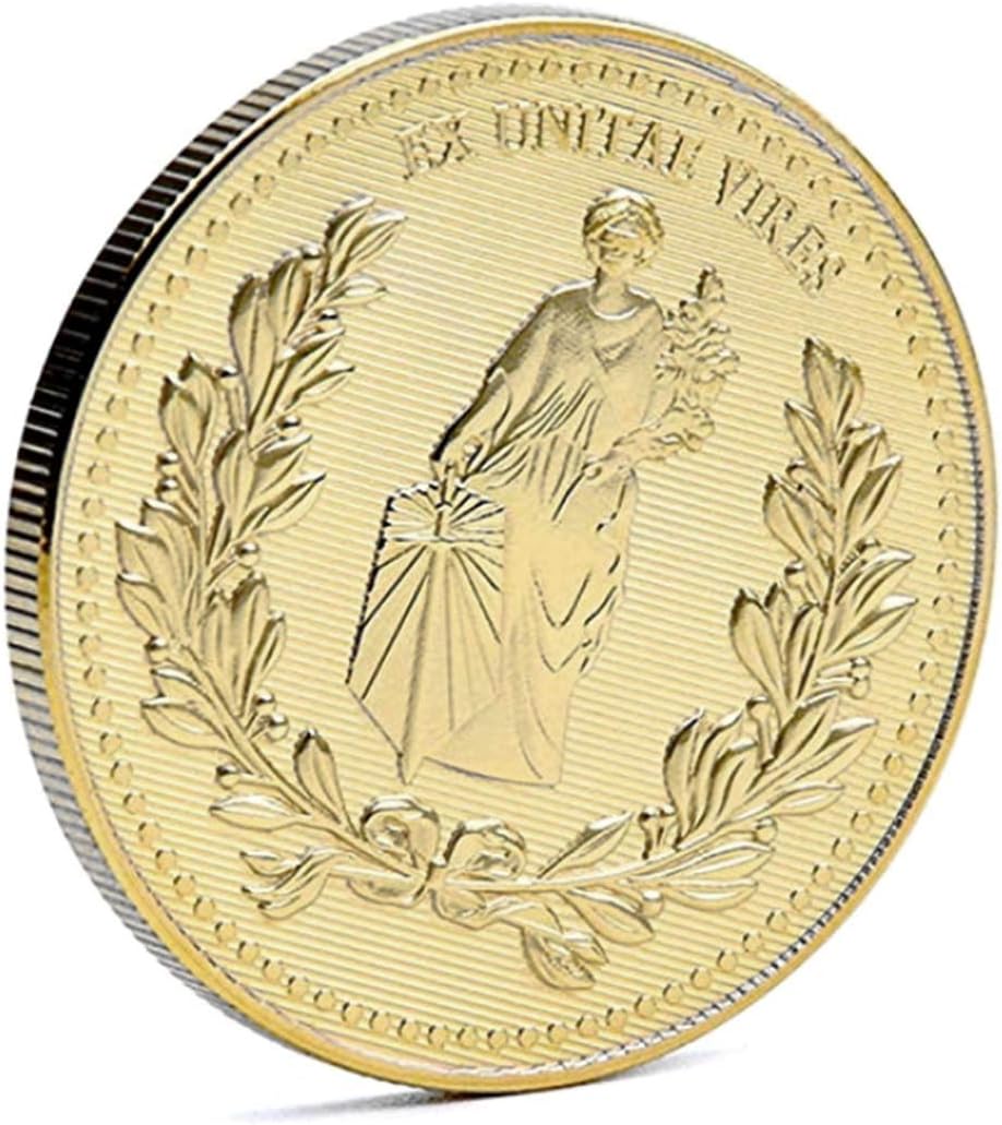 Mesky Gold Coin Zinc Alloy Version Cosplay Movie Costume Prop for Fans Collection Accessories Gift (1*Coin)