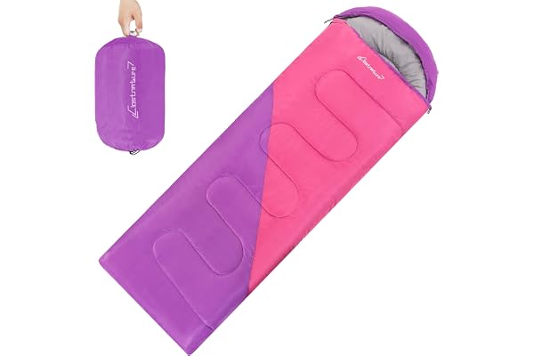 Clostnature Sleeping Bag for Adults and Kids - Lightweight Camping Sleeping Bag for Girls, Boys, Youths, Ultralight Backpacki