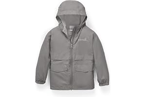 Snonook Toddler Rain Jacket - Microfleece Lined Kids Rain Jacket - Girls Rain Jacket - Boys Rain Jacket - Toddler Rain Coat
