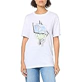 Armani Exchange Womens Novelty Road Trip Slub Cotton Tee