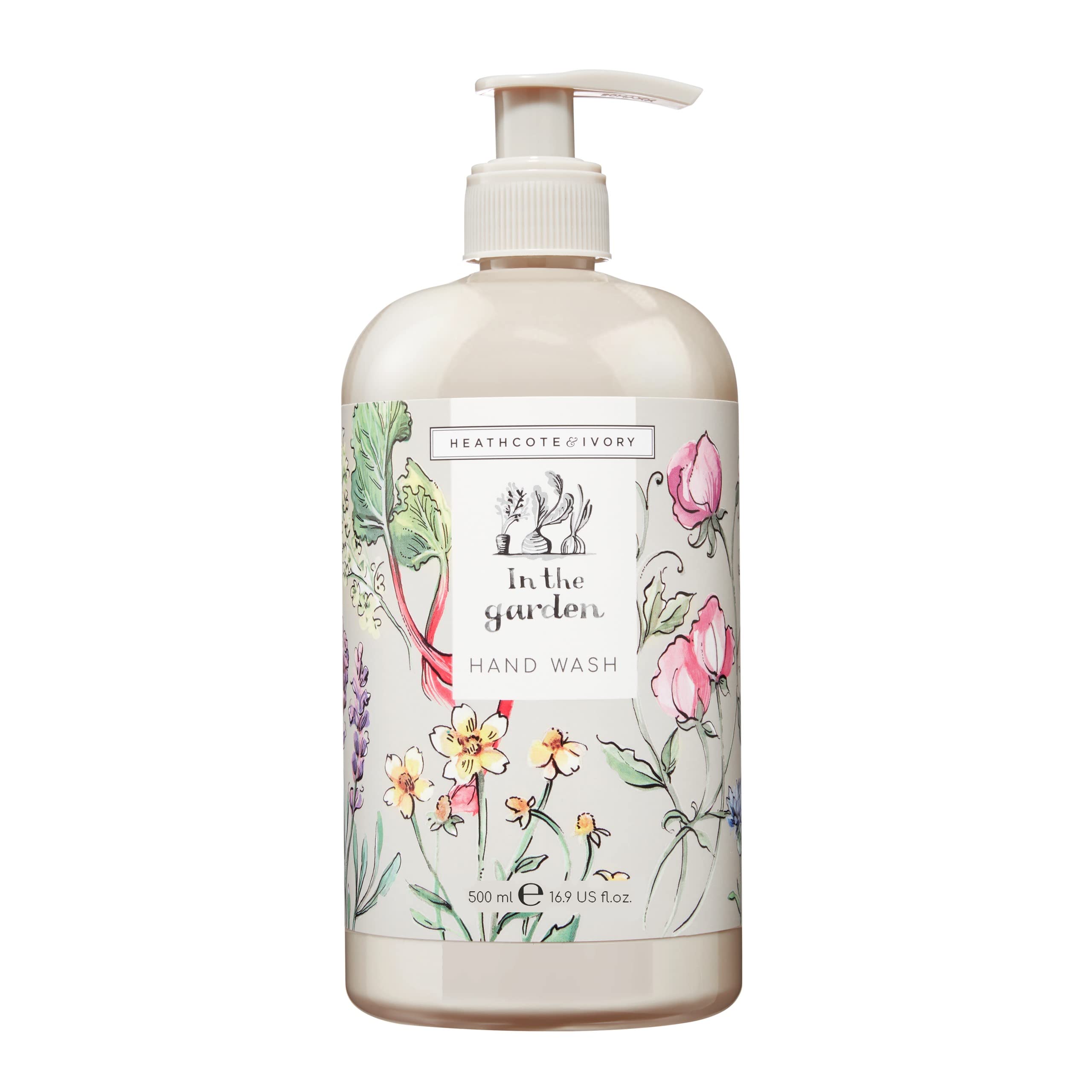 Heathcote & Ivory In the Garden Hand Wash | Refine & Refresh Hands | Infused With Vitamins A & E | Cruelty Free & Vegan Friendly | 500ml
