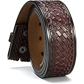 CHAOREN Western Belts for Men without Buckle - Cowboy Belt 1.5" Full Grain Leather Belt for Jeans - One Solid Piece Leather