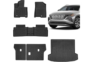 Floor Mats & Trunk Mat for 2026 2025 2024 2023 2022 Hyundai Tucson PHEV Cargo Mat Backrest Mat Replacement for 2024 2025 2026
