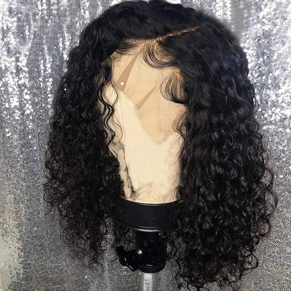 Short Curly Human Hair Lace Front Wigs For Women 150 Density With Baby Hair 100% Virgin Lace Front Wigs Human Hair Pre Plucked (8")